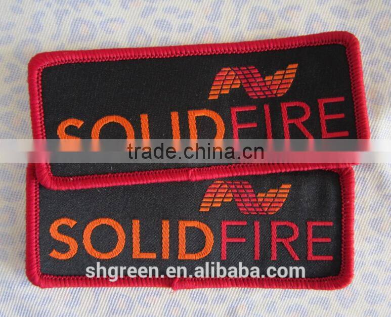 custom cartoon logo clothing woven badge