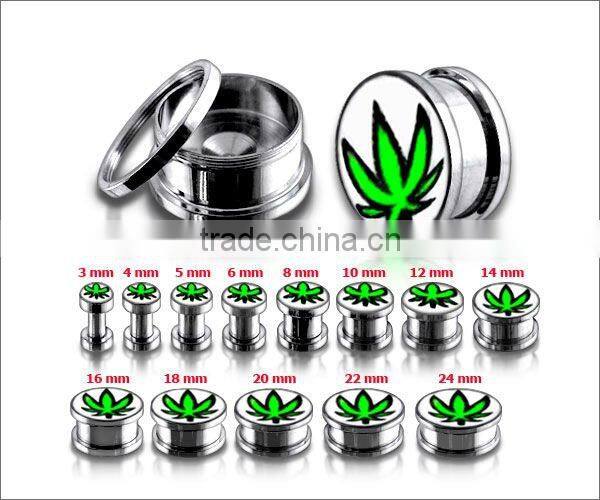 Mix&match flexible double flesh plug silicone tunnel body rings jewelry piercing