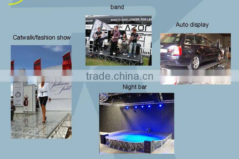 Manufacturer Price! Portable Stage Color Black Or Grey Wedding Stage Backdrop Decoration