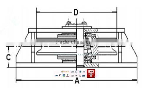 marine horizontal sheave