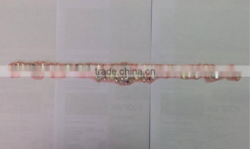 Elegant neck applique and waist applique