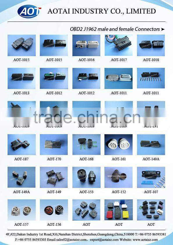 OBD2 female plug OBD 16 pin connector