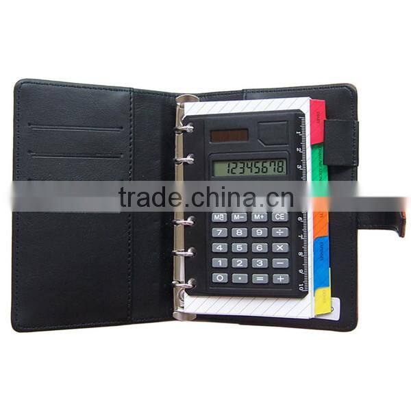 Fashion magnetic ring binder leather planner