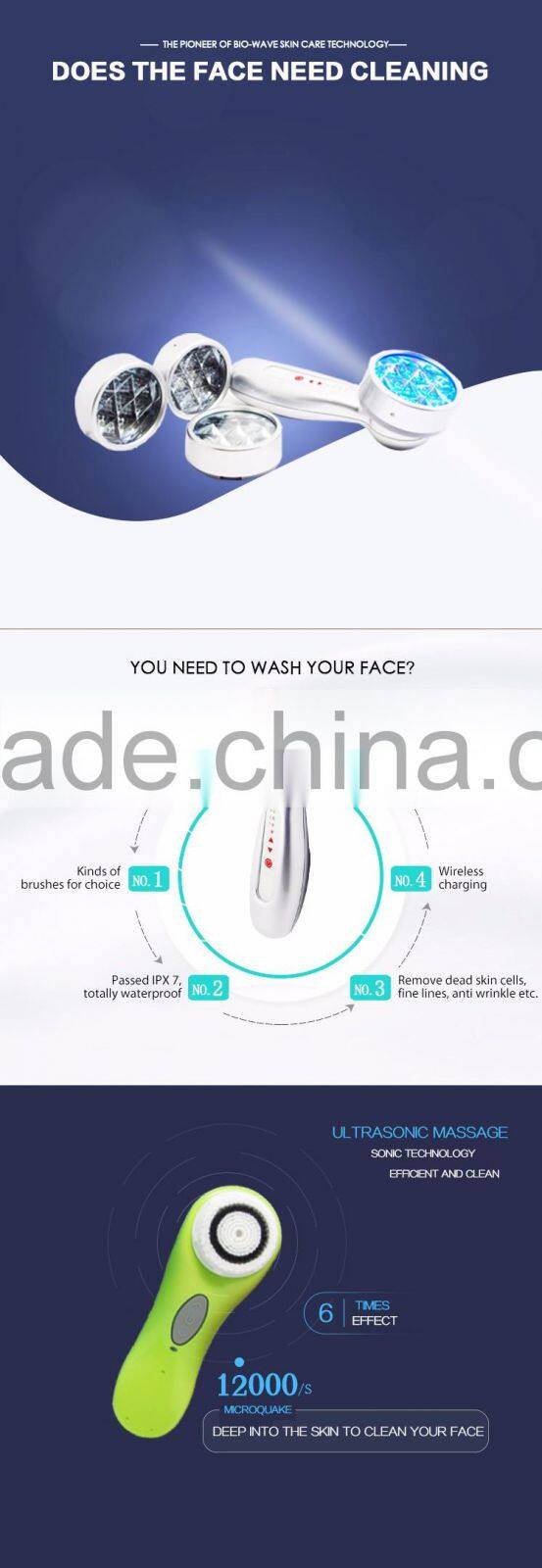 New design fashion low price beauty machines facial cleaner machine