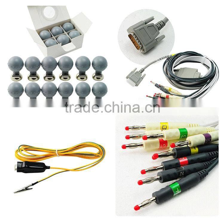 Professional Manual/Auto/Arrhythmia analysis modes 12 lead One channel digital portable ECG machine with high resolution