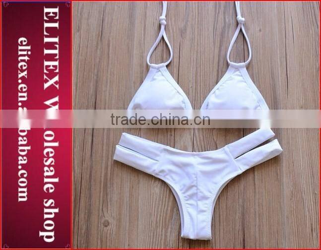 2017 Newest lace red halter sexy print bikini women CK366b