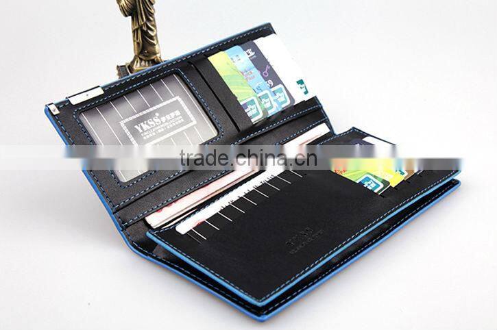 Wholesale Men's PU Leather Purse Money Checkbook Wallet Card Clutch Bag Long