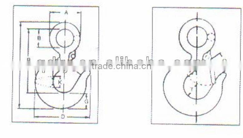Eye hosit hooks rigging china supplier
