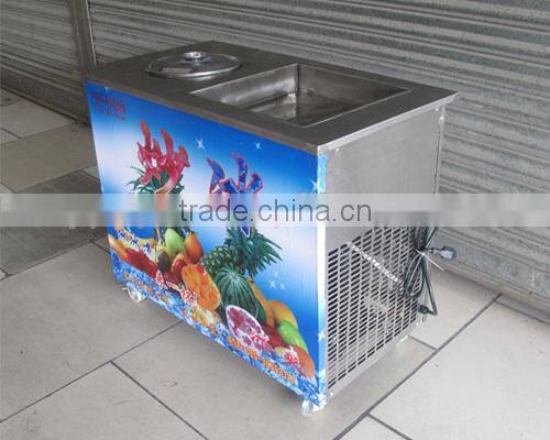Commercial fried ice cream machine DHL express to door worlwide fried ice cream machine