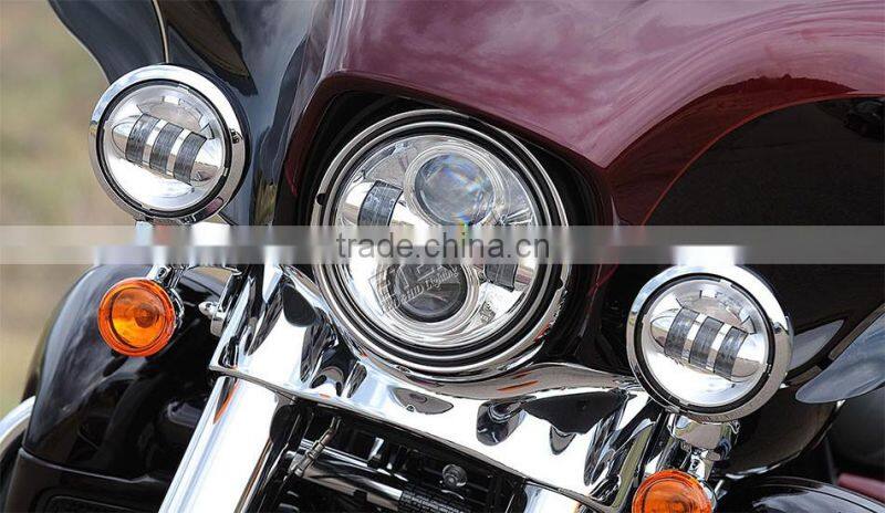 40W 5.75" LED motorcycle headlight Harley projector headlight H4 for Harley universal headlamp replacement kit
