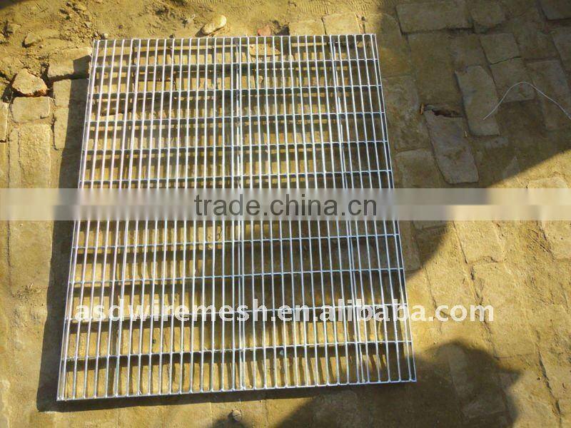 galvanized platform grating with kick plate