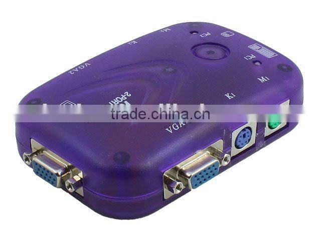 New 2 Port KVM Keyboard Video VGA/SVGA Mouse Switch Box