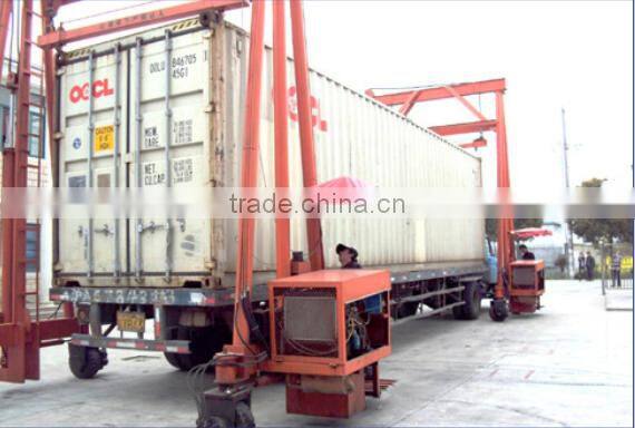 mobile container crane with diesel engine power