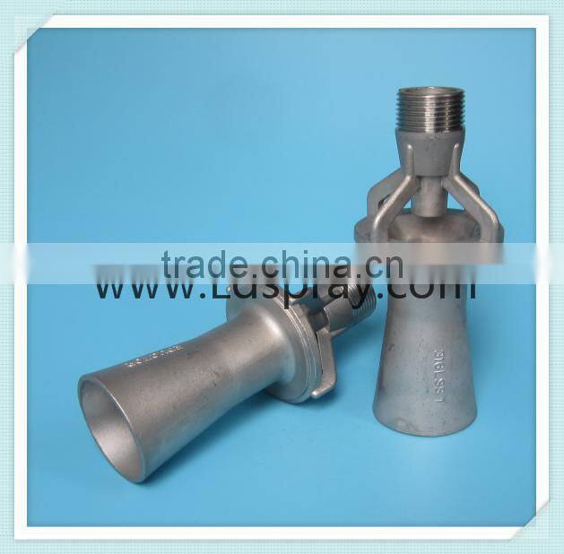 Stainless steel mixing eductor nozzle for steam heating processes in water tanks