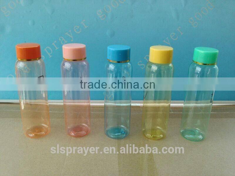 Plastic shampoo bottles
