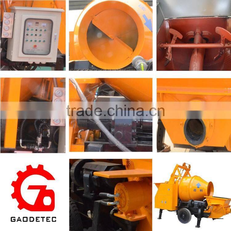 China made hydraulic concrete pump with mixer machine China price