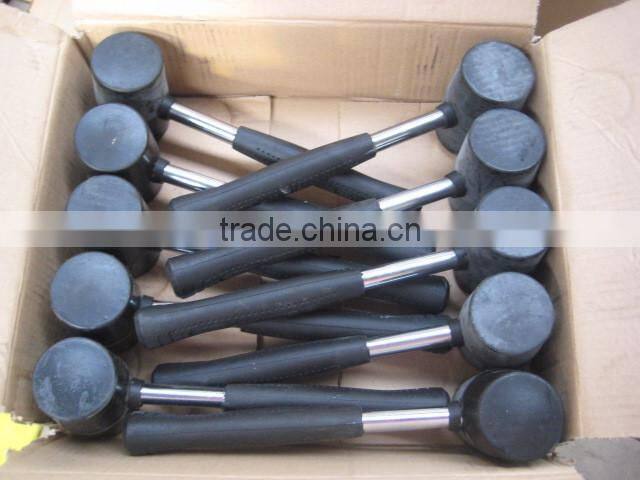 yellow fiberglass handle hammer plastic hammer rotatable plastic hammer