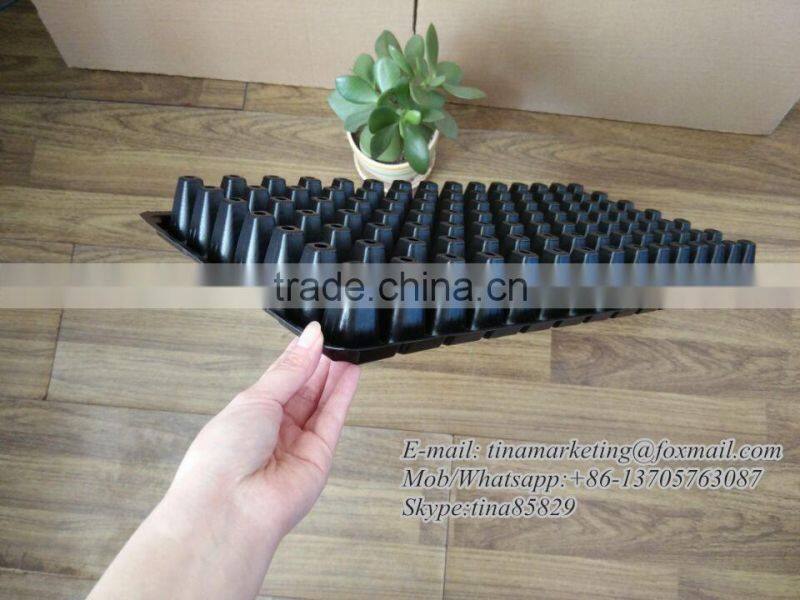 Not Coated Black PS Material Plastic Plant Nursery Seedling Tray for Vegetable Seed Propagator