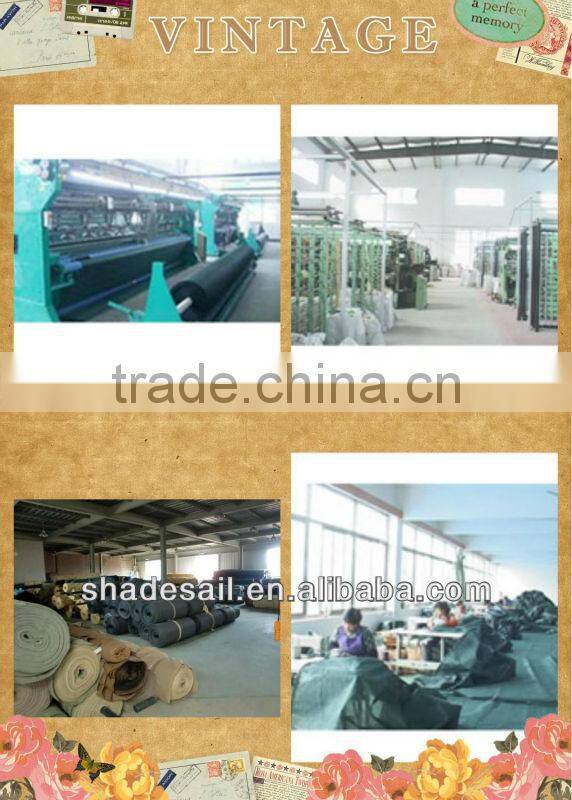 100% HDPE net UV Block breathable fabric Rectangle Shade Sail