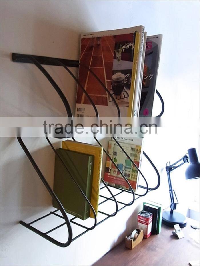 customized stretch 2tiers metal floding book shelf