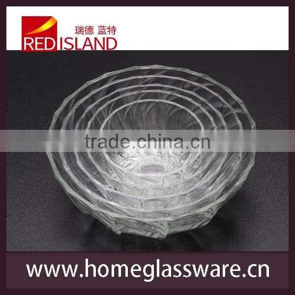 Hot Selling Promotion Set 5 food grade salad glass bowl supplier