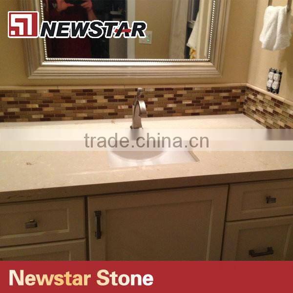 Newstar laminated quartz stone bathroom vanity top