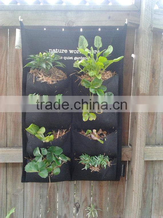 Vertical Vegetable Planting Bag,Vertical Garden Planter - 8 Garden Pockets