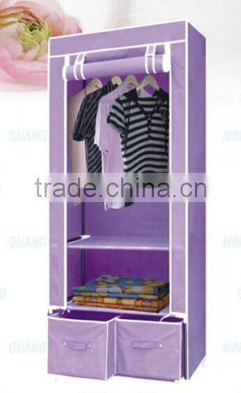 Store More Living Room Cloth Closet Wardrobe With Drawer and Shelves