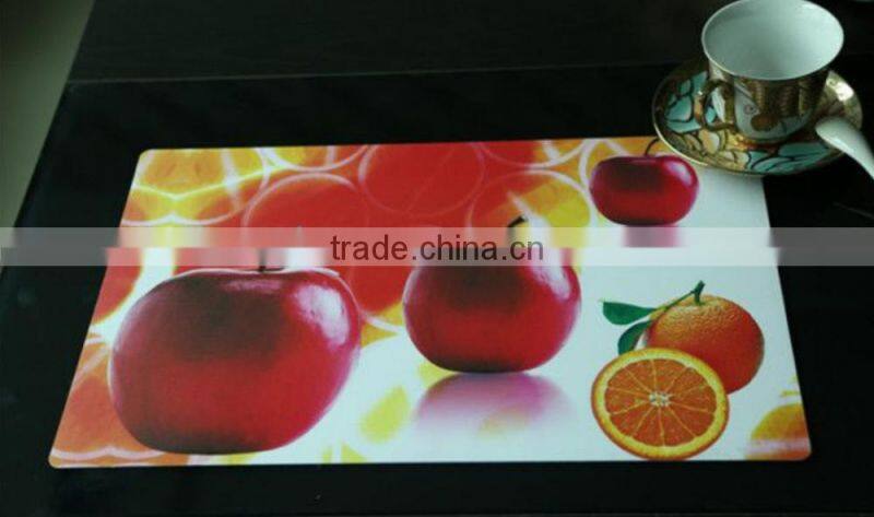Unique Design Art Painting Waterproof Washable Plastic Placemat