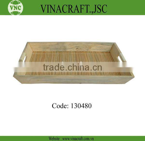 Cheap brown bamboo tray