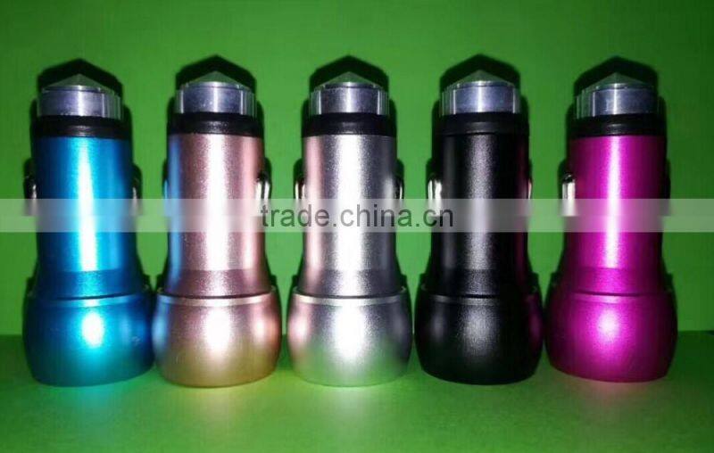 New itme promotional portable torch shape usb car charger