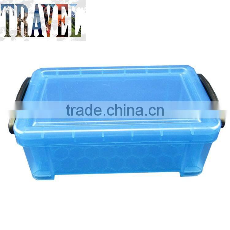 Custom logo promotional plastic storage box with interlock lid