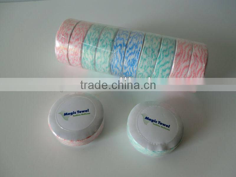 Compressed Magic Tissue Coin Cloth