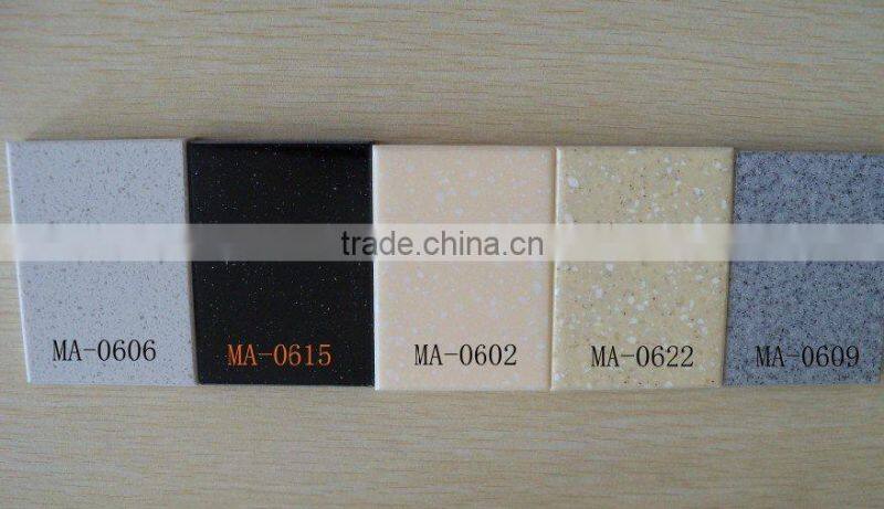 countertop solid surface material with designed edge