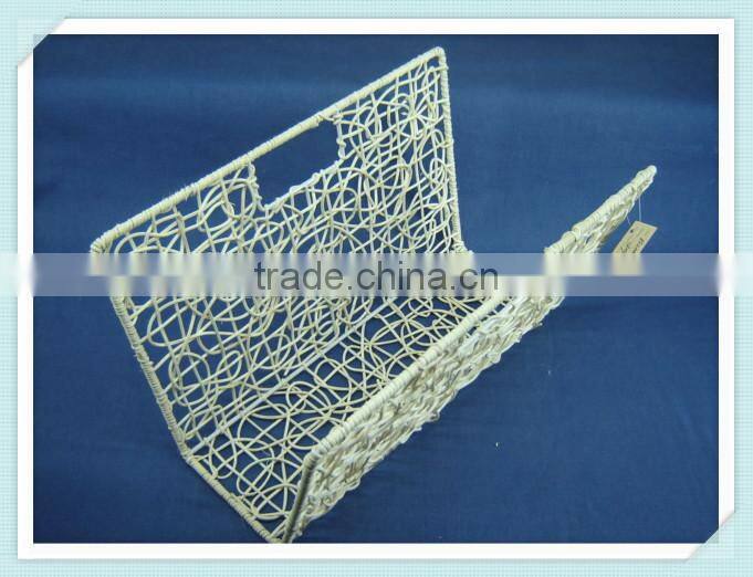 White rattan weaving storage holder