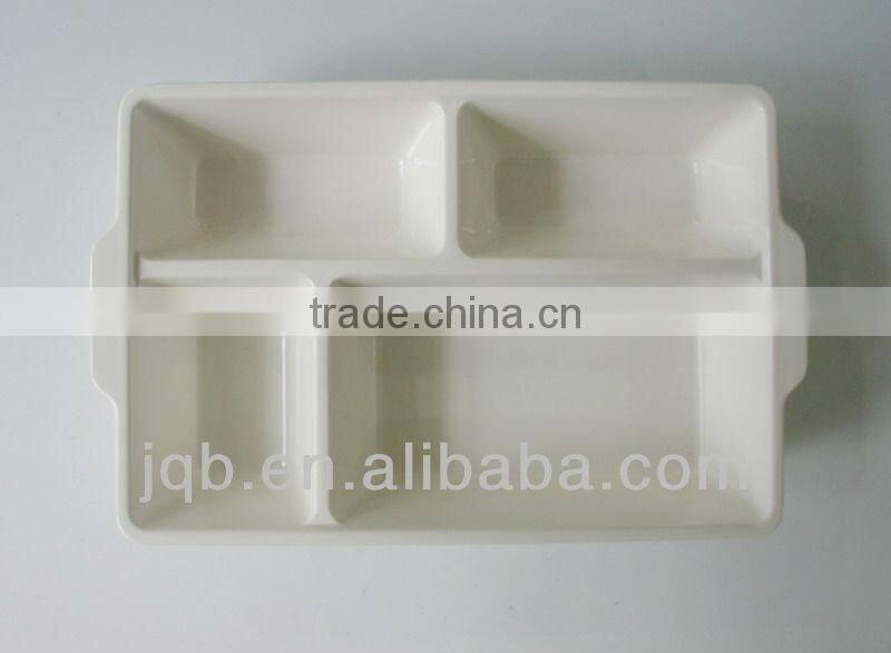 square melamine mess Tray with cover