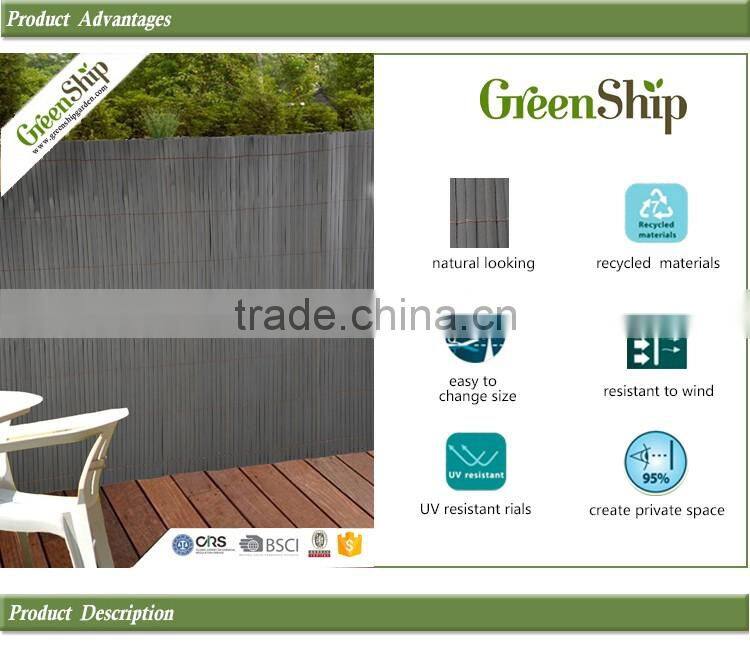 Synthetic wood stick fence from GreenShip/long lifetime/weather resistant/ eco-friendly/patented products