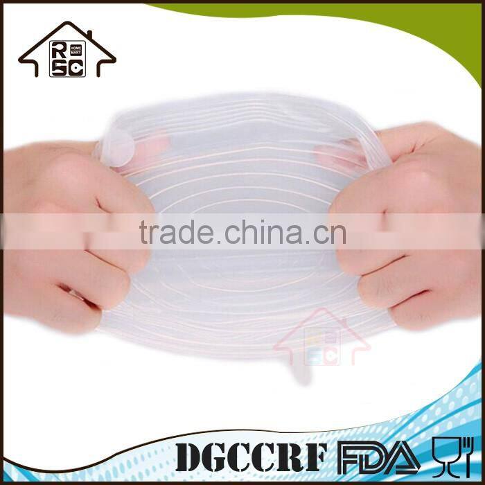 NBRSC Multi Size Silicone Lids Food and Bowl Covers Stretch Reusable Lids Cover Wrap