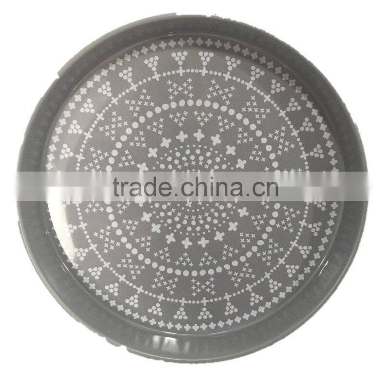 Round Printing Metal Serving Tray/ Party Tray
