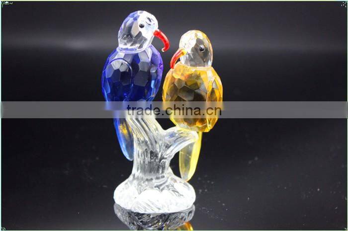 Handmade clear crystal bird model shape gift product longevity gift
