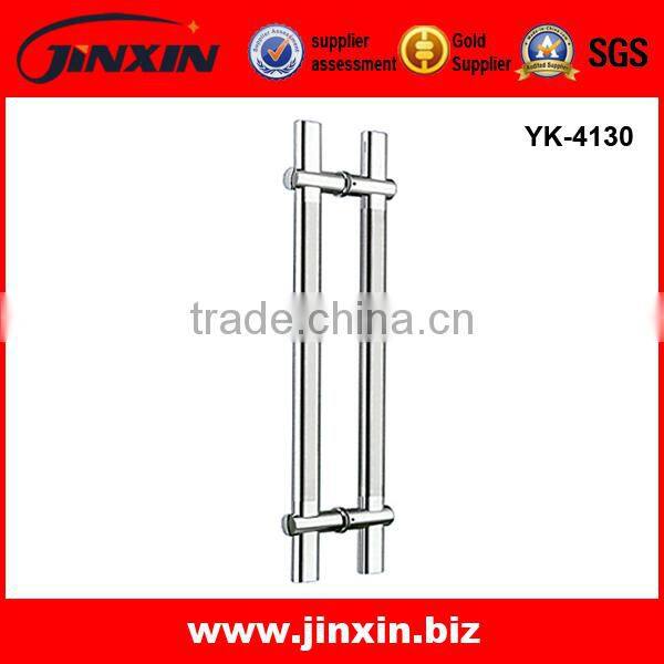Simple luxury double glass door door kitchen cabinets handle