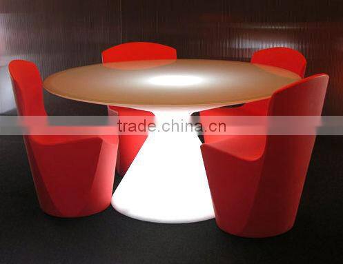 led wedding table and chair decorate led table