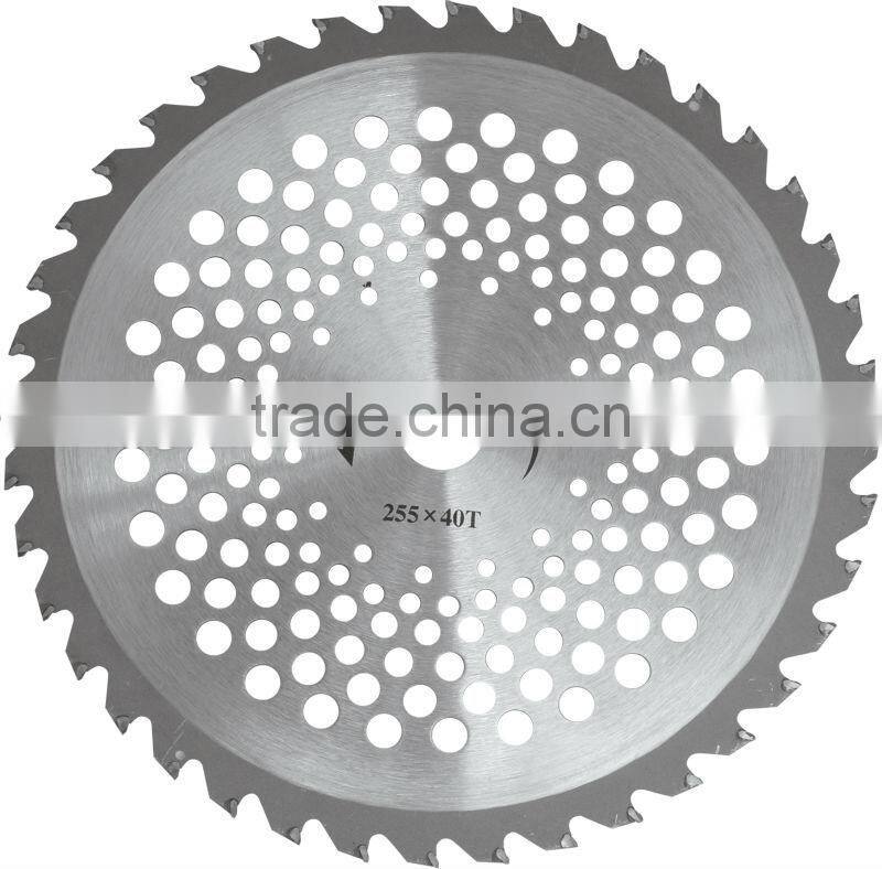 40T alloy blade for grass cutter 1E40F-5A spare parts with holes