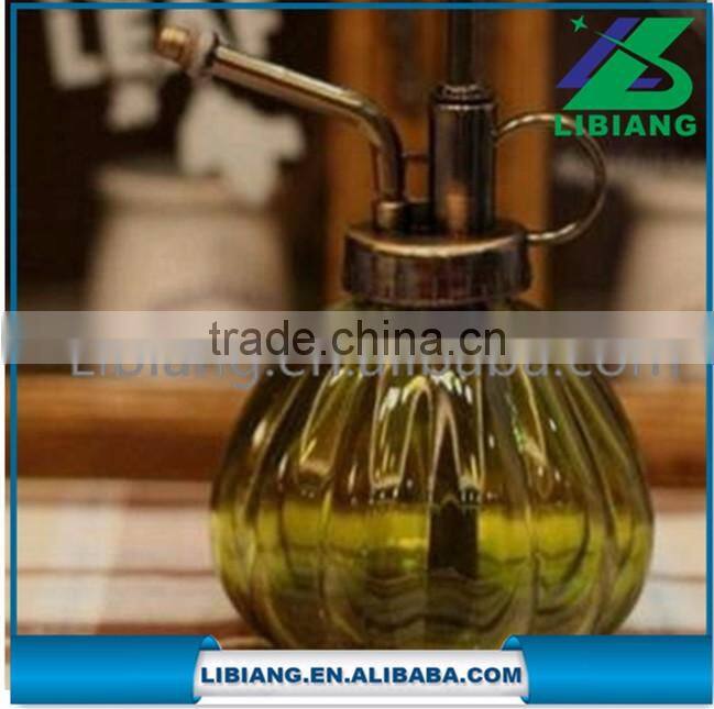 Hot sale colorful garden glass watering can