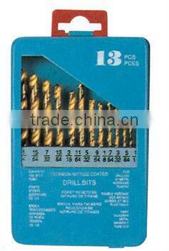 DIN 338 standard HSS twist drill set, union twist drill