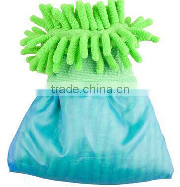 AZO waterproof chenille car wash mitt, BSCI wash glove