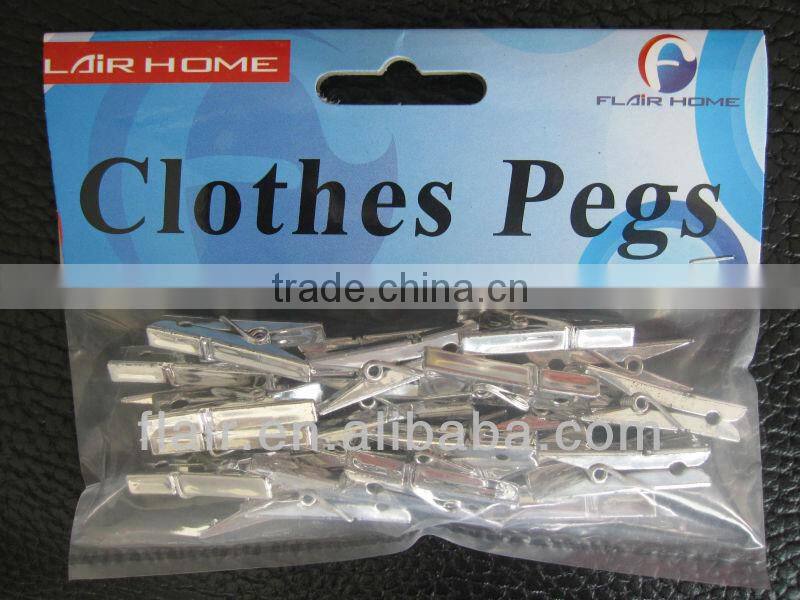 plastic electroplated decorative red colorful mini clips