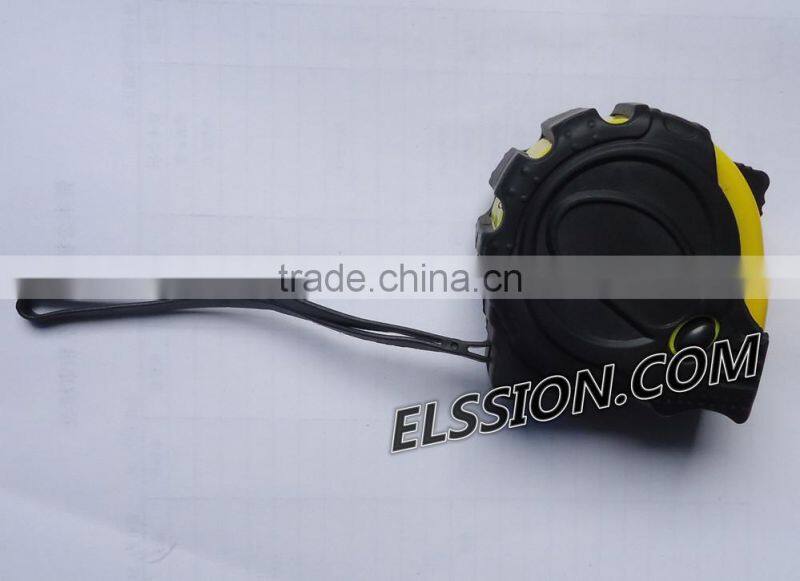 Professional factory 3 stops Measuring tapes with Rubber grip