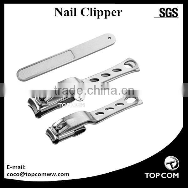 Nail Clipper Set with File- Stainless Steel Long Handle - 360 Degree Rotating nail nipper cutters