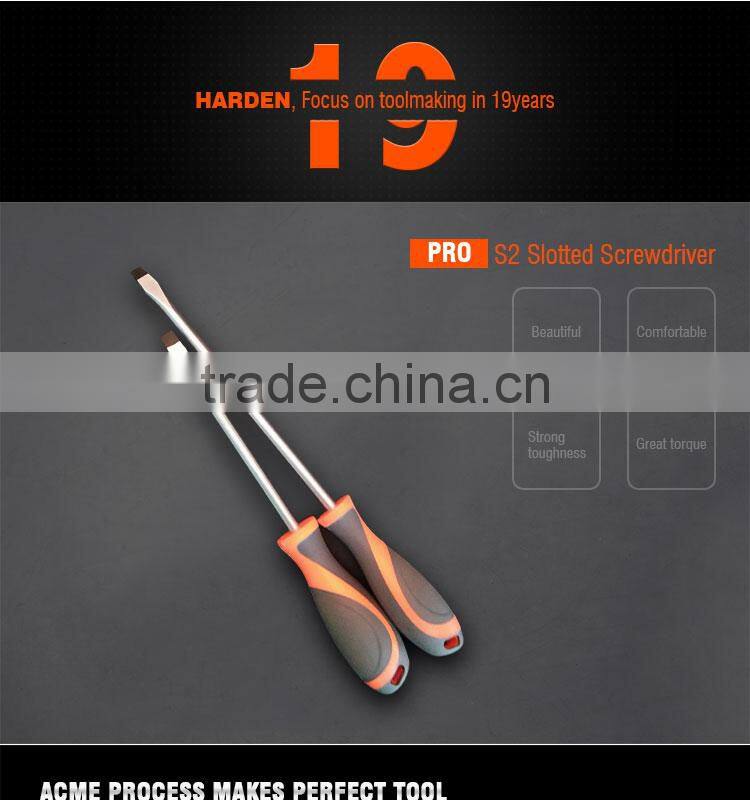 Professional Hand Tool S2 Slotted 3X100mm Screwdriver